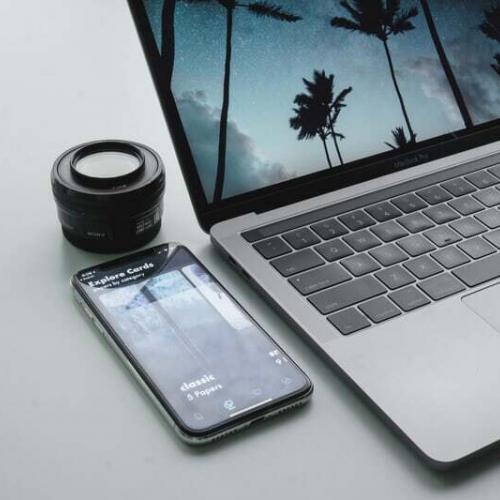 phone laptop