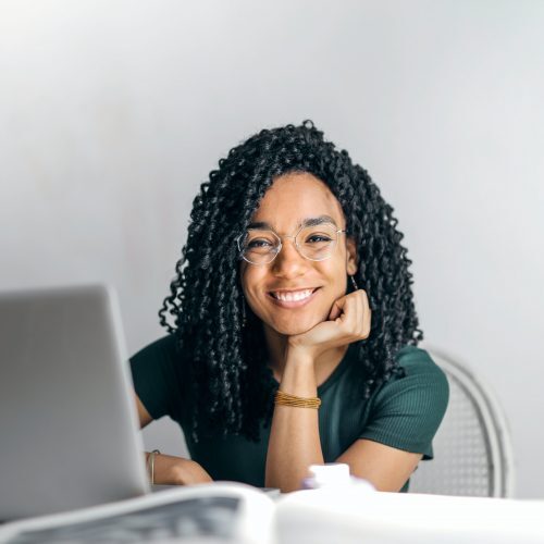 woman working in tech