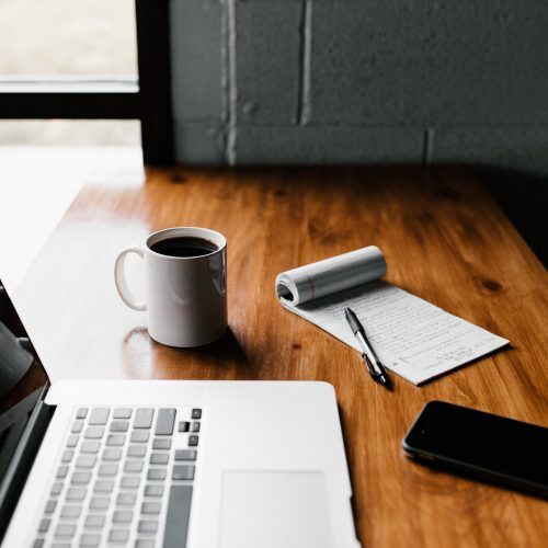 laptop and coffee